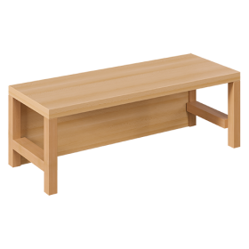 Garderobenbank B/T: 80x35 cm, mehrere Plätze, seitlich offen, in Stollenbauweise, Buche-hell Garderobenbank B/T: 80x35 cm, mehrere Plätze, seitlich offen, in Stollenbauweise, Buche-hell-image