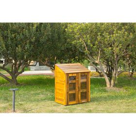 Outdoor-Schrank mit transparenten Türen-image