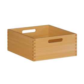 Materialkasten Holzkasten HK 14, B/H/T 31,5 x 14 x 36 cm, aus Massivholz BUCHE-image