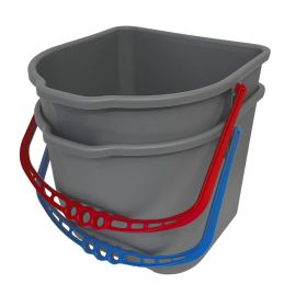 IMG64482_29218 Eimer grau, 15 Liter für Reinigungswagen, 4T HighSelect car, Henkelfarbe nach Wahl-image