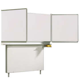 Whiteboard Wandtafel Schultafel aus Stahl, Serie MST, weiß Wandklappschiebetafel mit Kontergewicht Whiteboard Wandtafel Schultafel aus Stahl, Serie MST, weiß Wandklappschiebetafel mit Kontergewicht-image