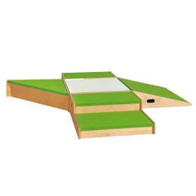 Spielpodestlandschaft "Set 19" mit Teppichbelag B/H/T: 234x24x195 cm, Podeste als stabile Multiplexkonstruktionen, Podestlandschaft, 6-teilig-image