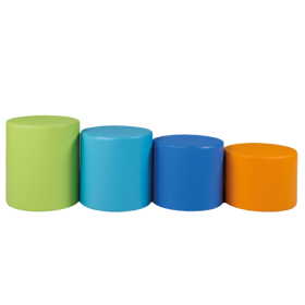 Spot Kinderhocker rund mit Stoff- oder Kunstlederbezug B/H/T: 37x30/35/40x37 cm, auch in schwer entflammbar lieferbar Spot Kinderhocker rund mit Stoff- oder Kunstlederbezug B/H/T: 37x30/35/40x37 cm, auch in schwer entflammbar lieferbar-image