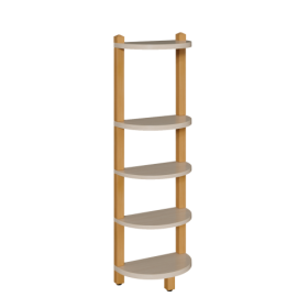 Stollen-Abschlussregal mit festen Böden B/T: 20x40 cm, feste Böden, zur stirnseitigen Montage an Raumteilerelementen Stollen-Abschlussregal mit festen Böden B/T: 20x40 cm, feste Böden, zur stirnseitigen Montage an Raumteilerelementen-image