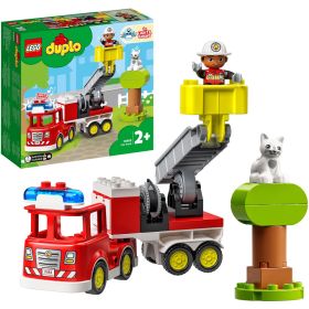 Duplo Löschauto mit Schlauch und Feuerwehrmann-image