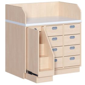 Wickelkommode mit Treppe, T 71 cm-image