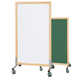 Trennwand fahrbar, mit Emaille-Flächen B/H/T: 74x137x50 cm, unterschiedliche Emaille-Farbkombinationen Trennwand fahrbar, mit Emaille-Flächen B/H/T: 74x137x50 cm, unterschiedliche Emaille-Farbkombinationen-image