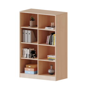 Regal, 4 Ordnerhöhen - Serie evo 180 Gesamthöhe 154 cm, mit Sockel, mit Mittelwand-image