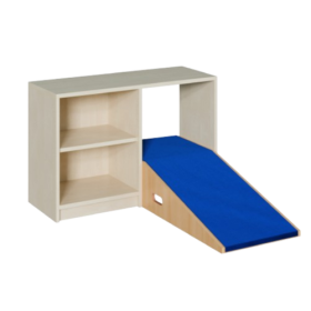 Durchkrabbelregal 3 B/T: 102x40/196 cm, mit 2 Rampen und Regal mit 1 Einlegeboden, in 2 unterschiedlichen Höhen Durchkrabbelregal 3 B/T: 102x40/196 cm, mit 2 Rampen und Regal mit 1 Einlegeboden, in 2 unterschiedlichen Höhen-image