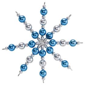 IMG78379_3896 Perlensterne Bastelset für 5 Sterne, Blau-Silber-image