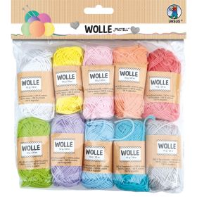 Wolle Pastell 10 Knäuel à 10 g/29 m-image