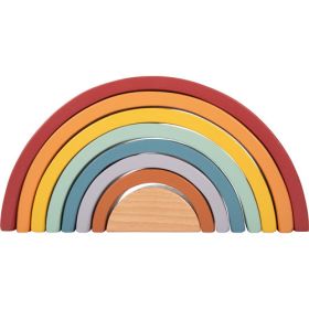 Holzbausteine Regenbogen Safari-image