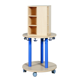 Taschenwagen rund mit 12 Dreifachhaken, Ø 70 cm Taschenwagen rund mit 12 Dreifachhaken, Ø 70 cm-image