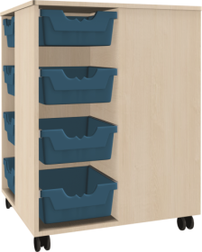 Spielinsel "A-Toll Midi", mit 16 hohen Ergo Tray Boxen C2, fahrbar B/H/T: 75x100x75 cm,  Korpusdekor und Farbe der Boxen nach Wahl Spielinsel "A-Toll Midi", mit 16 hohen Ergo Tray Boxen C2, fahrbar B/H/T: 75x100x75 cm,  Korpusdekor und Farbe der Boxen nach Wahl-image