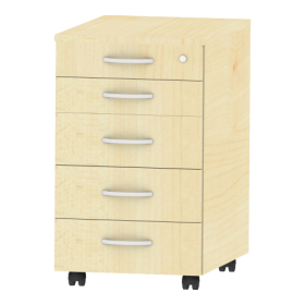 Rollcontainer fahrbar mit Zentralverriegelung Beistellcontainer mit Schubladen auf Rollschubführung mit Wechselsperre Rollcontainer fahrbar mit Zentralverriegelung Beistellcontainer mit Schubladen auf Rollschubführung mit Wechselsperre-image