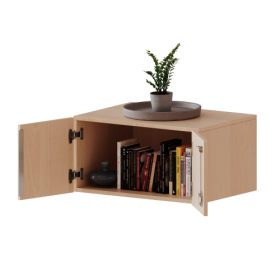 Aufsatzschrank für ErgoTray Serie, 1 Ordnerhöhe - Serie evo180 zwei Türen, B/H/T: 70,3x36x40 cm-image