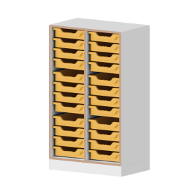 qickly® Regal, 3 Ordnerhöhen, 24 kleine Ergo Tray Boxen B/H/T: 70,1x110,5x42,6 cm-image