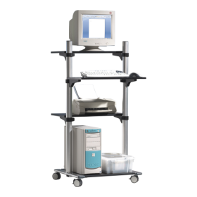 fahrbare EDV-Workstation H: 143 cm, für stehende Tätigkeit fahrbare EDV-Workstation H: 143 cm, für stehende Tätigkeit-image