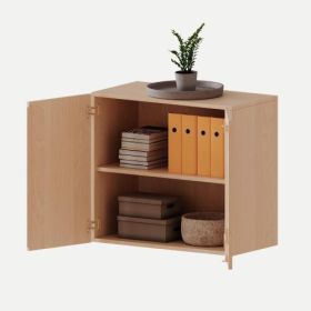 Aufsatzschrank, 2 Ordnerhöhen - Serie evo180 B/H/T: 80x72x60 cm, 2 Türen, abschließbar-image