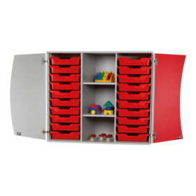Wellenaufsatzschrank 20 Schübe, 2 Böden, 2 Türen in Lichtgrün, B/H/T: 104,5x91x50 cm-image