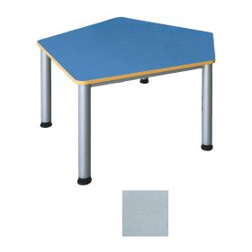 Fünfecktisch mit Linoleumplatte, klein, Höhe 64 cm - Farbe nach Wahl-image