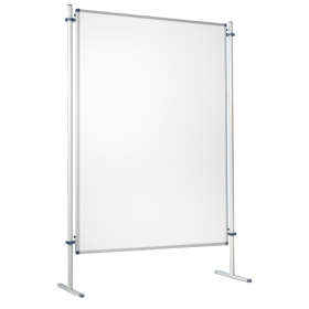 Moderationswand, doppelseitiges Whiteboard, Stahltafel emailliert. Serie NSTT EW B/H: verschiedene Größen, weiß-image