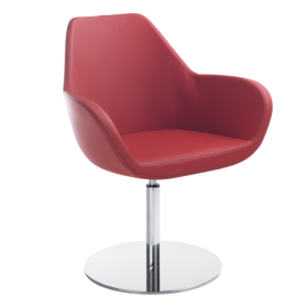 Drehstuhl Nele, mit Tellerfuß B/H/T: 67x86x60 cm, Gestellfarbe und Bezug wählbar-image