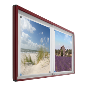 Informationsvitrine V10A mit Whiteboardrückwand B/H/T: wählbar, 94x6 cm-image