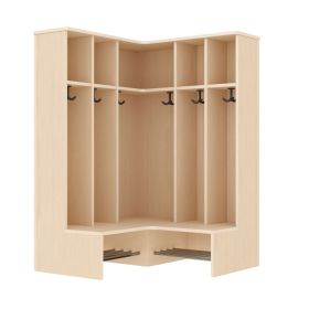 Komplett-Eckgarderobe, 6 Plätze, Sitzhöhe: 35 cm-image
