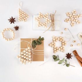 IMG101354_27934 Holzperlen Sterne-Set natur, 160 Perlen-image