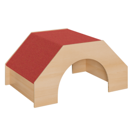 Spielpodest - großer Tunnel B/H/T: 112x24/56x78 cm, mit Tretford Teppich Spielpodest - großer Tunnel B/H/T: 112x24/56x78 cm, mit Tretford Teppich-image