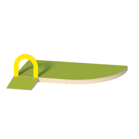 Podestanlage 6, 3teilig, mit Bogendurchgang und Linoleum-Deckplatten B/H/T: 300x13/76x222 cm, mit großem Bogenpodest und anderem Podest, mit Rampe Podestanlage 6, 3teilig, mit Bogendurchgang und Linoleum-Deckplatten B/H/T: 300x13/76x222 cm, mit großem Bogenpodest und anderem Podest, mit Rampe-image