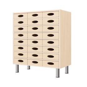 Regalschrank 79-80, 24 Materialkästen, mit höhenverst. Füßen-image