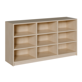 Korpus-Raumteilerregal, dreiteilig B/H/T: 152x60x40 cm, mit 2 Mittelwänden und 1 bzw 2 Einlegeboden je Segment; unterschiedliche Bauhöhen und Rückwand-Varianten Korpus-Raumteilerregal, dreiteilig B/H/T: 152x60x40 cm, mit 2 Mittelwänden und 1 bzw 2 Einlegeboden je Segment; unterschiedliche Bauhöhen und Rückwand-Varianten-image