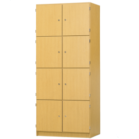 Schließfachschrank, 8 abschließbare Fächer B/H/T: 82x190x52 cm-image