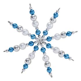IMG78379_3897 Perlensterne Bastelset für 5 Sterne, Blau-Silber-image