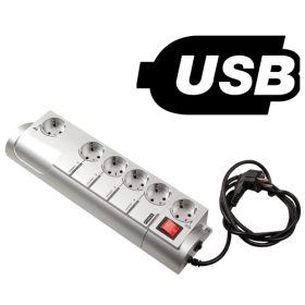 Programmierbare Steckdosenleiste mit USB-Schnittstelle-image