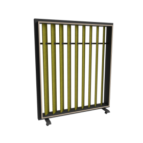 RollingRack, mobiles Garderoben-Regal mit Akustik-Elementen B/H/T: 165x190x44 cm-image