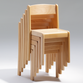 Stuhl TIM mit Sitzmulde, Sitzhöhe 21 cm-image