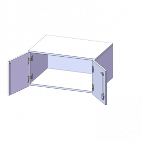 Aufsatzschrank für ErgoTray Serie, 1 Ordnerhöhe - Serie evo180 zwei Türen, B/H/T: 70,3x36x40 cm-image