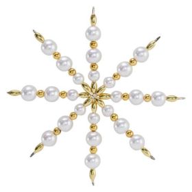 IMG78378_3865 Perlensterne Bastelset für 5 Sterne, Rot-Gold-image