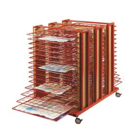 Trockenwagen mit 30 Trockenrosten, fahrbar B/H/T: 56x83x80 cm-image