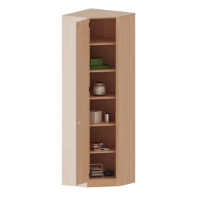 Innenecke als Schrank, 6 Ordnerhöhen - Serie evo180 Gesamthöhe 226 cm, für 40, 50 oder 60 cm tiefe Schrankwände, mit Sockel (81 mm) Innenecke als Schrank, 6 Ordnerhöhen - Serie evo180 Gesamthöhe 226 cm, für 40, 50 oder 60 cm tiefe Schrankwände, mit Sockel (81 mm)-image