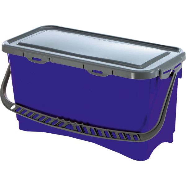 Moppbox blau mit Deckel für 40 cm-Bezüge-image