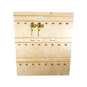 IMG102165_29202 Scherenbrett für 24 Scheren inkl. Leiste für Namen-image