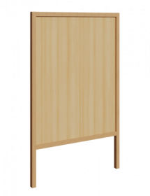 Garderobenstütze mit Dekorrückwand B/H/T: 140x158x4 cm, für 7 Plätze, verschiedene Sitzhöhen, hohe Bauform, Garderobenstütze mit Dekorrückwand als Füllung -image