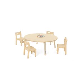 Tisch Owlaf, rund, Durchmesser 120cm, höhenverst., Oberfl. Melamin-image