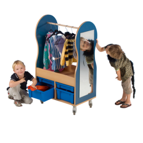 Kostümwagen Colinda B/H/T: 70x120x45 cm, Seitenfarbe wählbar, mit 4 Schüben, Spiegel Kostümwagen Colinda B/H/T: 70x120x45 cm, Seitenfarbe wählbar, mit 4 Schüben, Spiegel-image