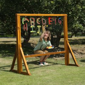 IMG101193_25624 Outdoor Maltafel, transparent, inkl. 4 Standfüßen-image