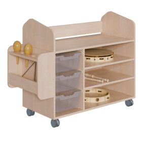 Musikwagen mit Musikinstrumente-Ansatzelement B/H/T: 105/122x94,3x50 cm, inkl. 3 Ergo Tray Kunststoffboxen Musikwagen mit Musikinstrumente-Ansatzelement B/H/T: 105/122x94,3x50 cm, inkl. 3 Ergo Tray Kunststoffboxen-image